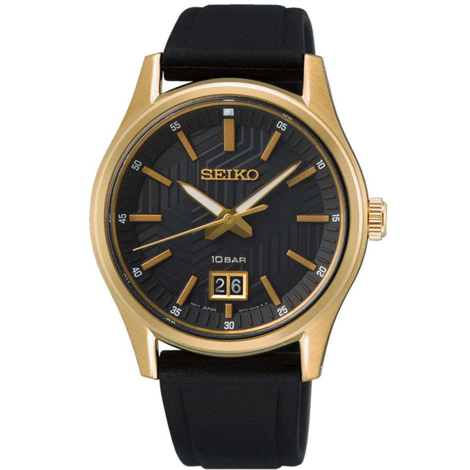 Seiko Mens Daywear Gold Watch SUR560P